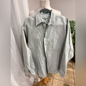 G.H. Bass & Co. Signature Oxford Shirt – Light Sage Green – Size‎ L
